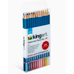 PACK DE 24 CRAYONS DE COULEURS AQUARELLE