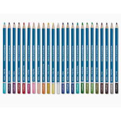 PACK DE 24 CRAYONS DE COULEURS AQUARELLE