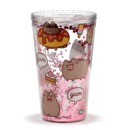 Gobelet double-paroi avec paille - Pusheen