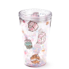 Gobelet double paroi avec paille Pusheen