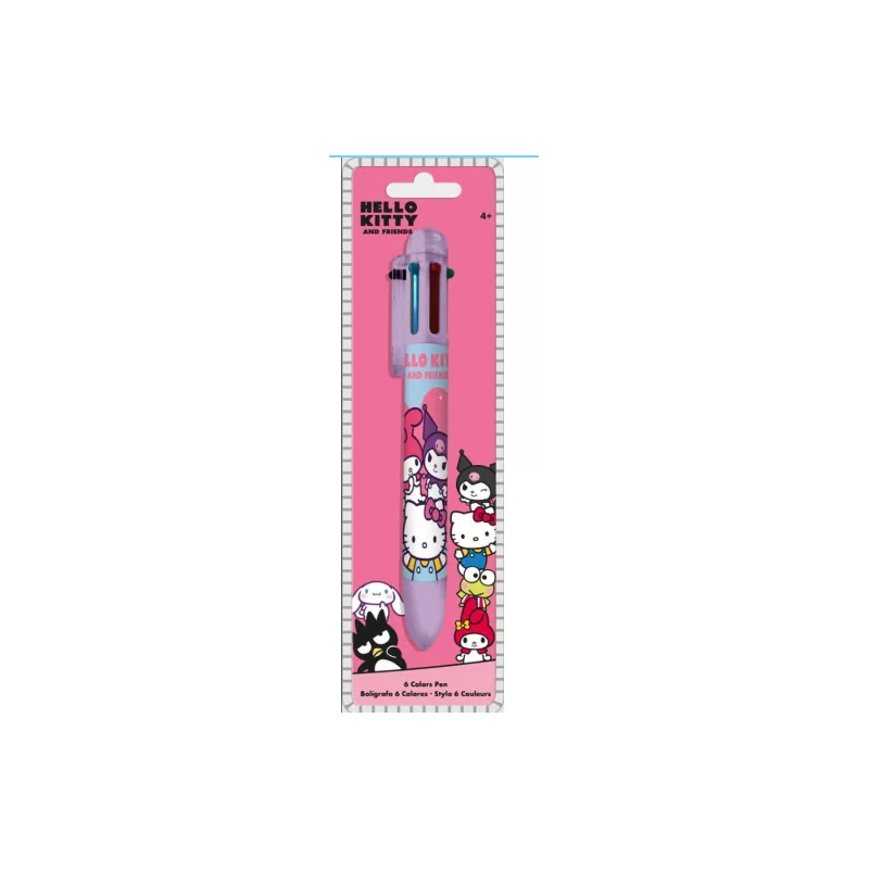Stylo 6 couleurs - Hello Kitty