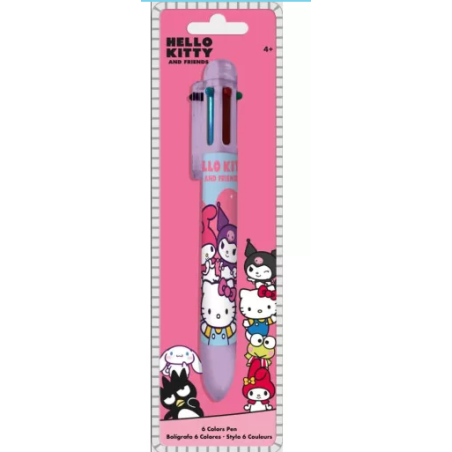 Stylo 6 couleurs - Hello Kitty