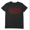 Tee-shirt noir avec logo flamme Stranger Things - XXL