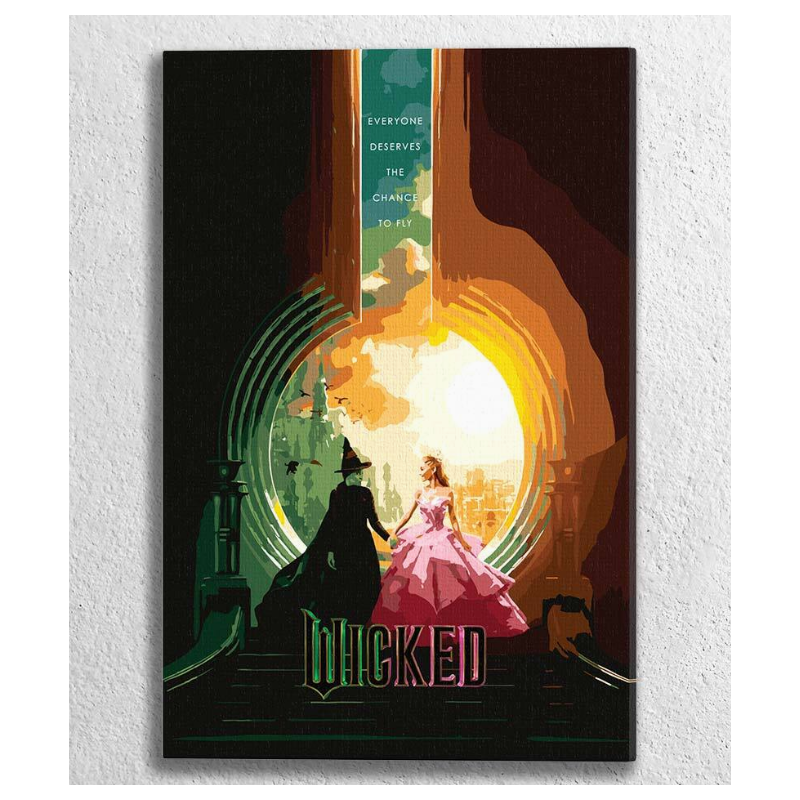 Wicked : Voyage vers la Cité d'Émeraude - Kit de peinture par numéros