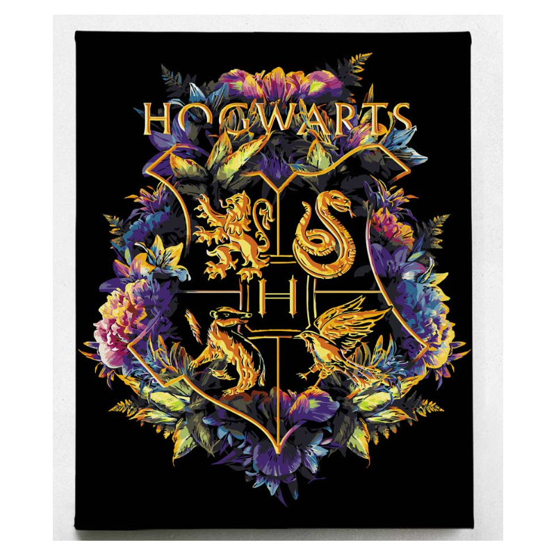 Kit de peinture par numéros - Blason de Poudlard HARRY Potter