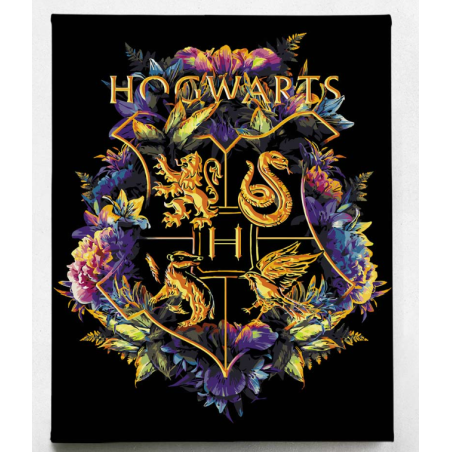 Kit de peinture par numéros - Blason de Poudlard HARRY Potter