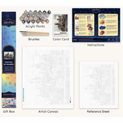 Kit de peinture par numéros - Château de Poudlard harry potter