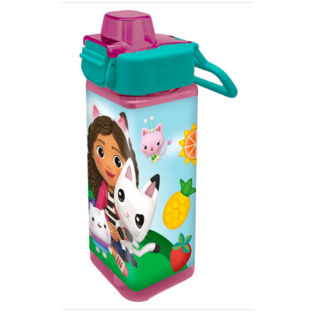 Bouteille carrée Gabbys Dollhouse 500 ml