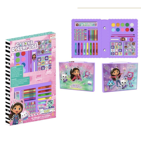 Ensemble de papeterie à colorier Gabbys Doll House
