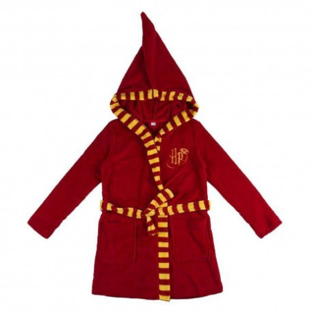 PEIGNOIR ENFANT ROUGE ET JAUNE TAILLE 10 ANS - HARRY POTTER