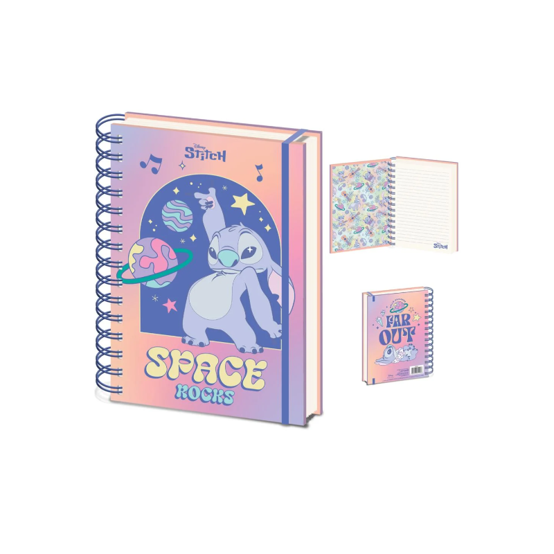 CARNET A5 STITCH DISNEY - SPACE ROCKS
