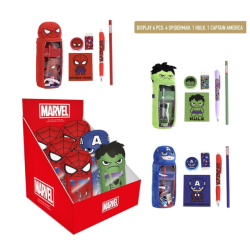Blind box assortiment de trousse papeterie Marvel
