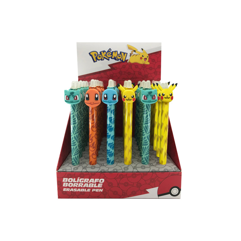 Blind box assortiment de stylos effaçable Pokémon