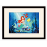 Affiche Ariel la Petite Sirène avec encadrement noir - Disney