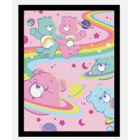 Affiche Bisounours Space rainbow