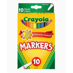 PACK DE 10 FEUTRES CRAYOLA EXTRA FIN