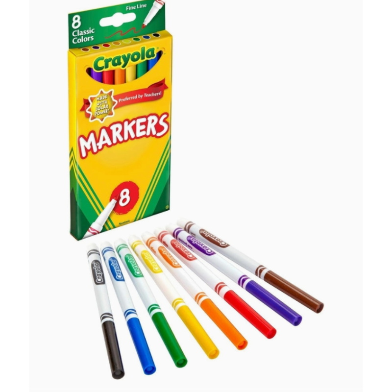SET DE 8 FEUTRES CRAYOLA