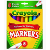 SET DE 8 FEUTRES CRAYOLA POINTE LARGE