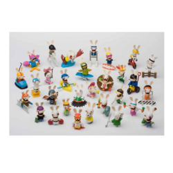 BLIND BOX Figurines de sport Lapins Crétins