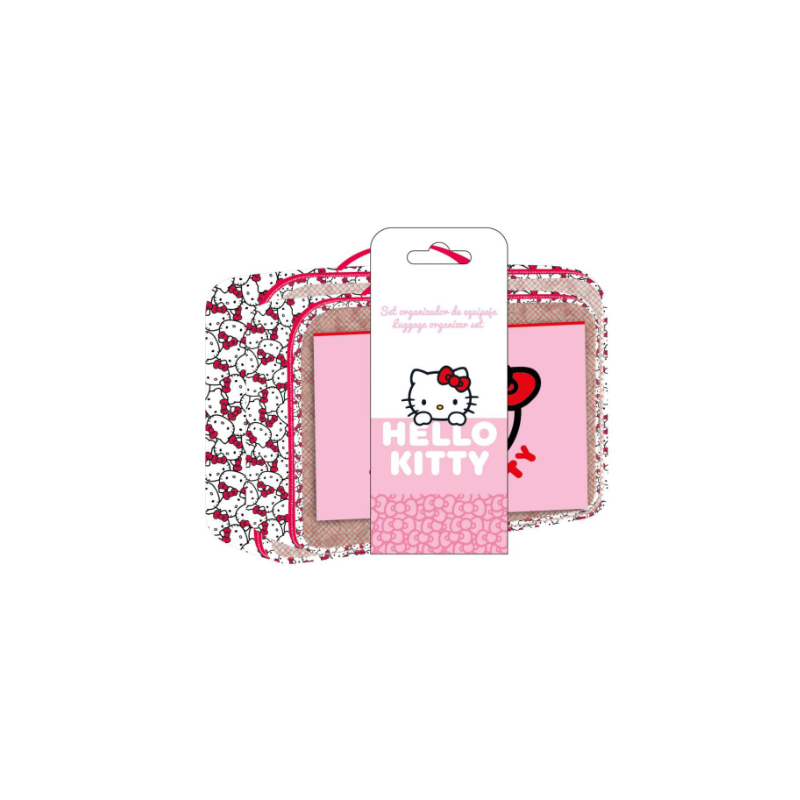 HELLO KITTY - Set de Trousses de Voyage 3in1