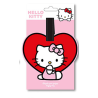 Etiquette de bagage Hello Kitty coeur