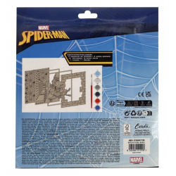 Kit de Loisirs Créatifs en Bois Spiderman à Colorier