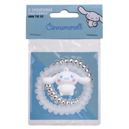 Lot de 2 élastiques à cheveux Hello Kitty Cinnamoroll