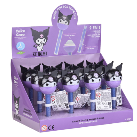 Baume à lèvres et gloss Kuromi - Hello Kitty