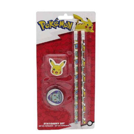Set de papeterie 4 pièces Pokémon