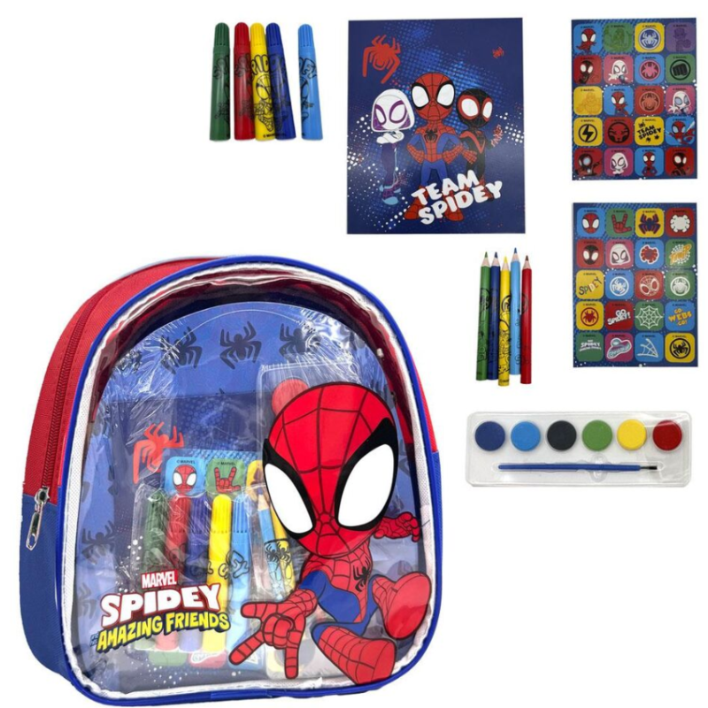 Ensemble de papeterie pour sac à dos Marvel Spidey