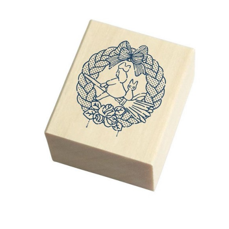 Tampons en bois KIKI LA PETITE SORCIERE - Couronne de pain - 2x3x3.5cm