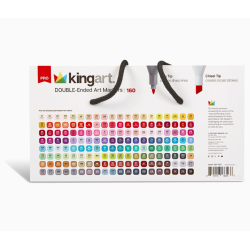 SET de Marqueurs à alcool à double pointe - 160 couleurs KINGART