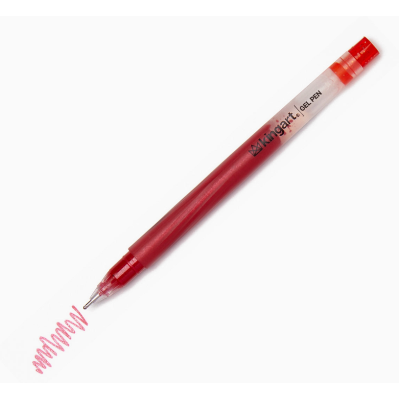 Stylos gel à l'unité Paillettes, Métallique, Pastel Kingart