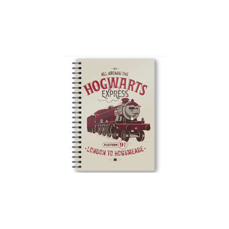 Carnet A5 3D « Tous à bord ! » Le Poudlard Express Harry Potter