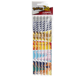 Lot de 6 crayons Pokémon
