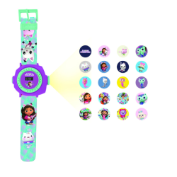 Montre digitale avec projection d'images Gabby chat