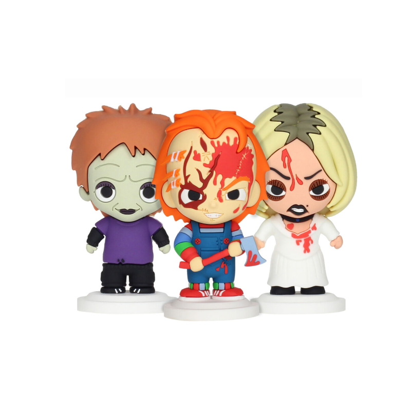 Lot de 3 figurines Chucky Pokis de 7 cm