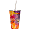 Verre avec paille lenticulaire 3D - Battle of gods -Dragon Ball Super
