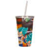 Verre avec paille lenticulaire 3D Future Trunks Dragon Ball Super