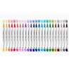 Pack de 24 Feutres à eau Double pointe brush et fine KINGART