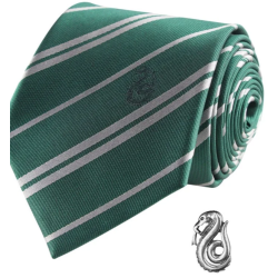 Harry Potter - Cravate Deluxe et Pin's Serpentard