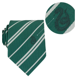 Harry Potter - Cravate Deluxe et Pin's Serpentard