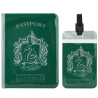 Harry Potter - Set couverture de passeport + étiquette bagage Serpentard