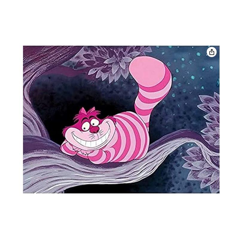 Toile imprimée du chat Cheshire - Alice aux pays des merveilles - Disney