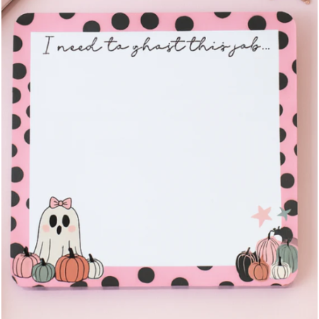 Bloc de notes détachables " I need to ghost this job"