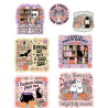 Ensemble d'autocollants d'Halloween pastel