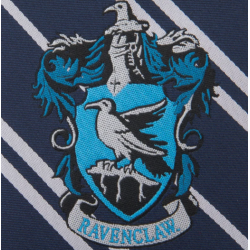 Harry Potter - cravate écusson tissé Serdaigle