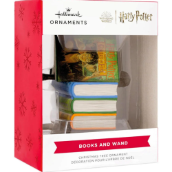DECORATION DE NOEL LIVRES ET BAGUETTES - HARRY POTTER