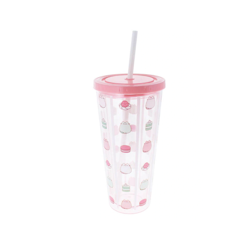Bonbons Pusheen : Gobelet et paille - 600 ml