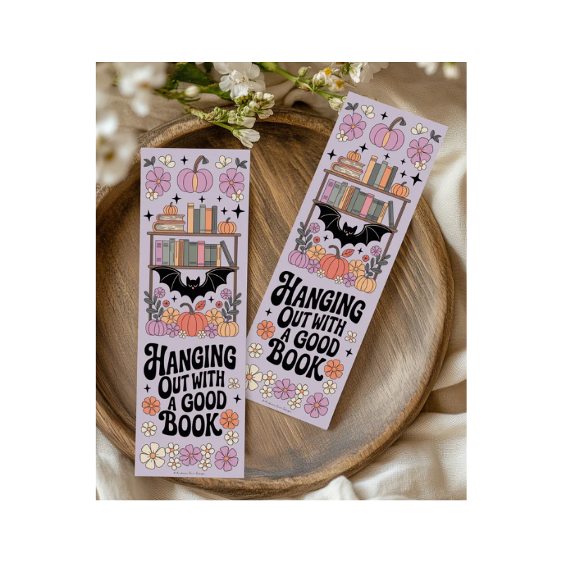 Marque-pages " Hanging out with a good book "